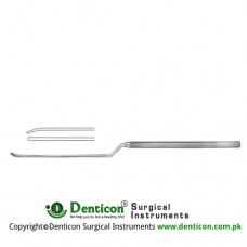 Caspar Micro Dissector Bayonet Shaped - Curved Down Stainless Steel, 24 cm - 9 1/2" Tip Size 1.0 mm